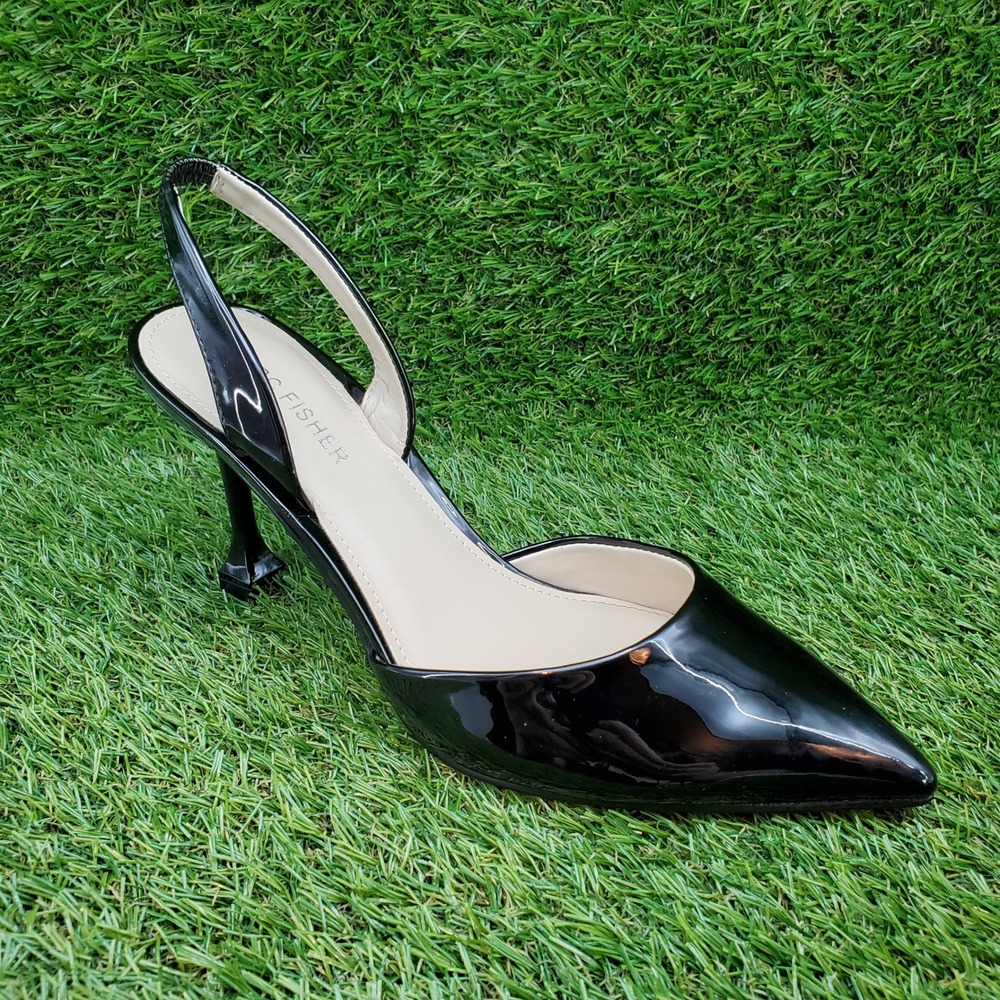 Marc Fisher Hadya SIZE 6 Women's Slingback Pointed Toe Stiletto Pumps Black